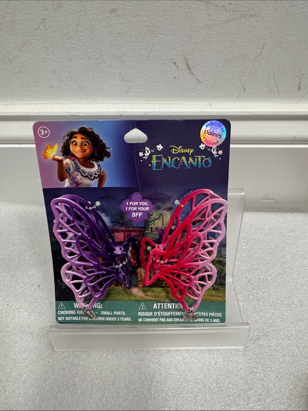 Disney encanto Claire’s exclusive best friend butterfly hair clips NWT